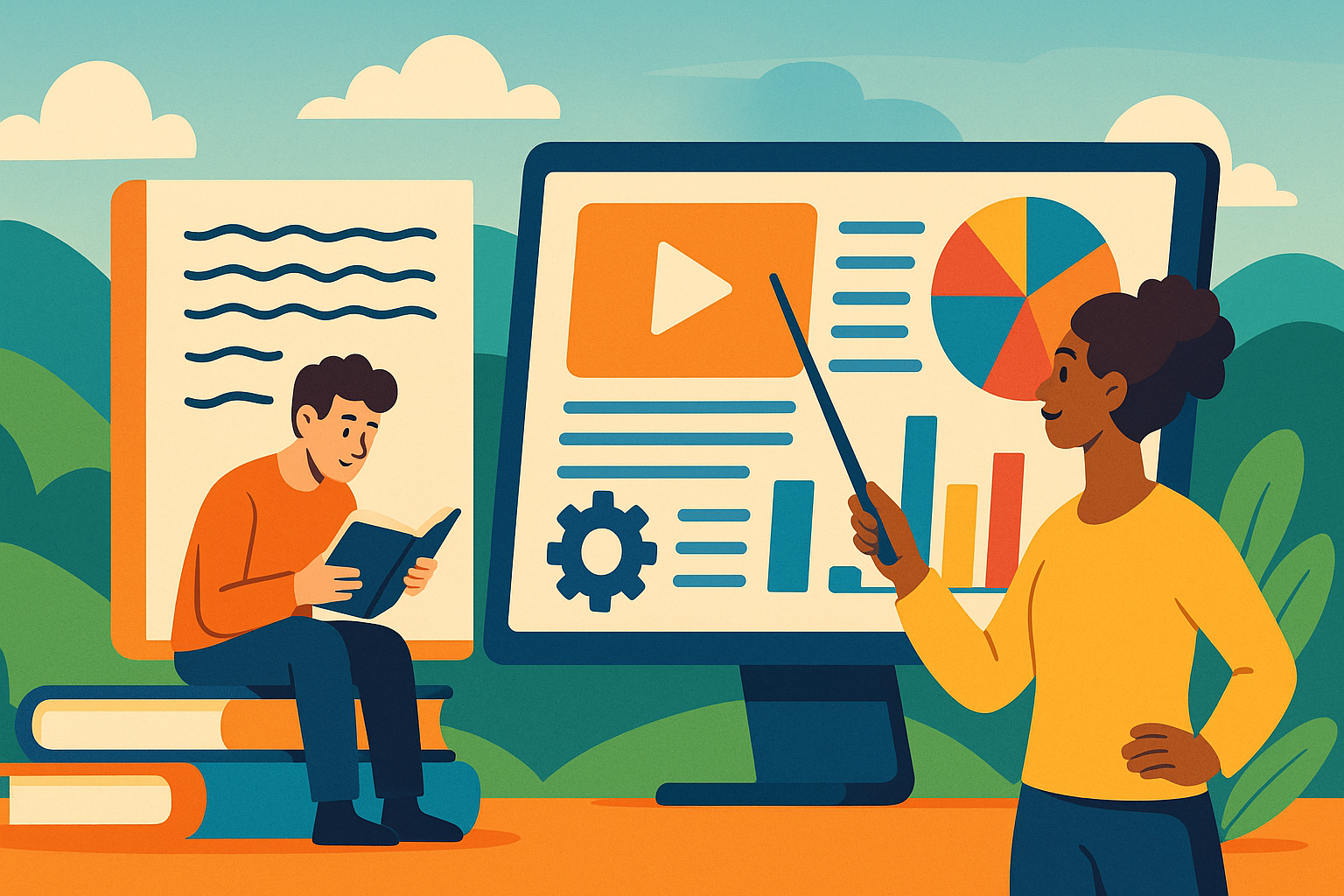 Designing Interactive Learning: Visuals Replacing Text.